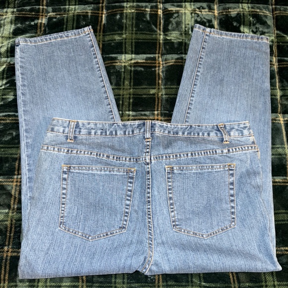 Womens L.A. Blues Wilshire Denim Blue Jeans Size 3 Extra Short 37 x 25 Stretch - Picture 2 of 9